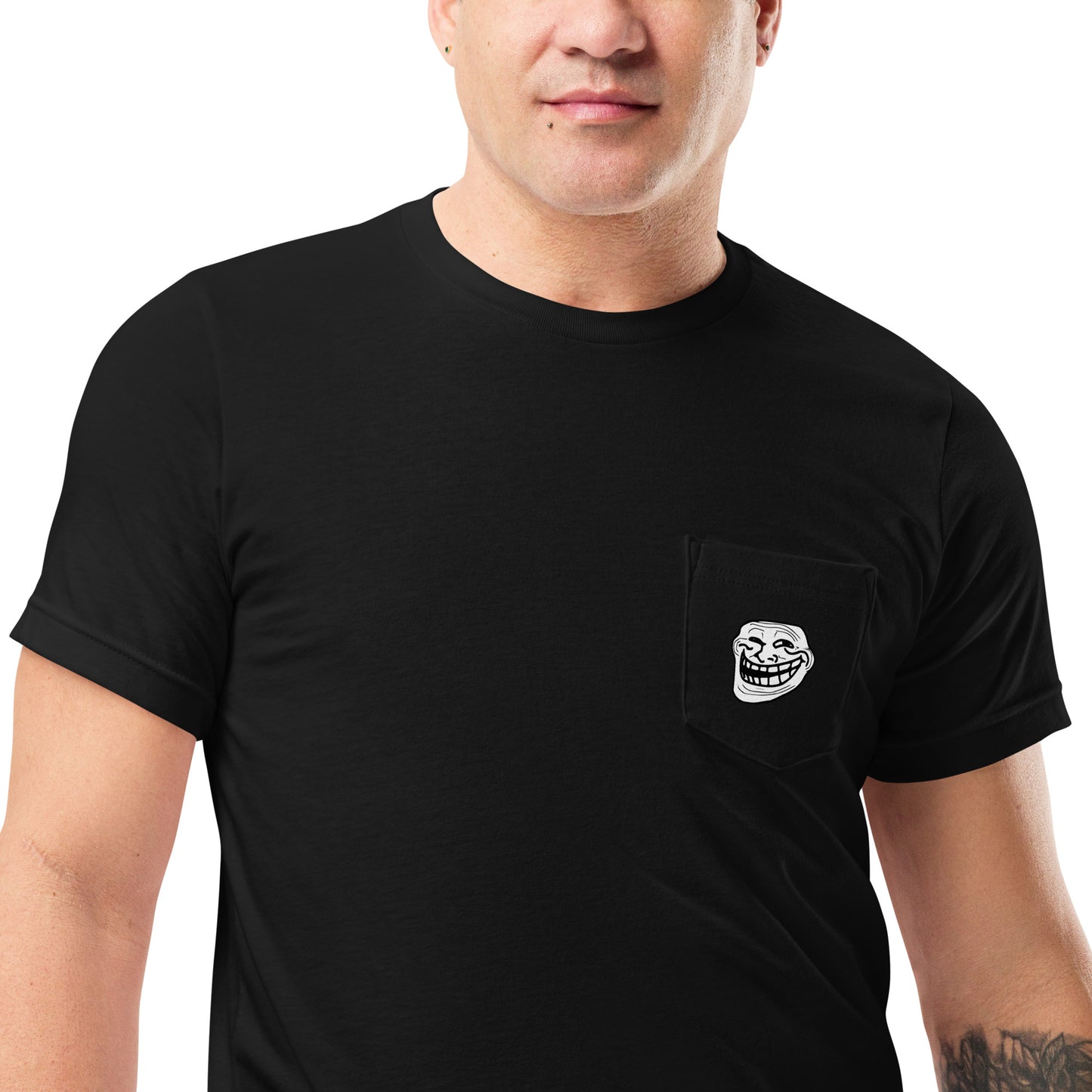 Troll Pocket Black T-Shirt